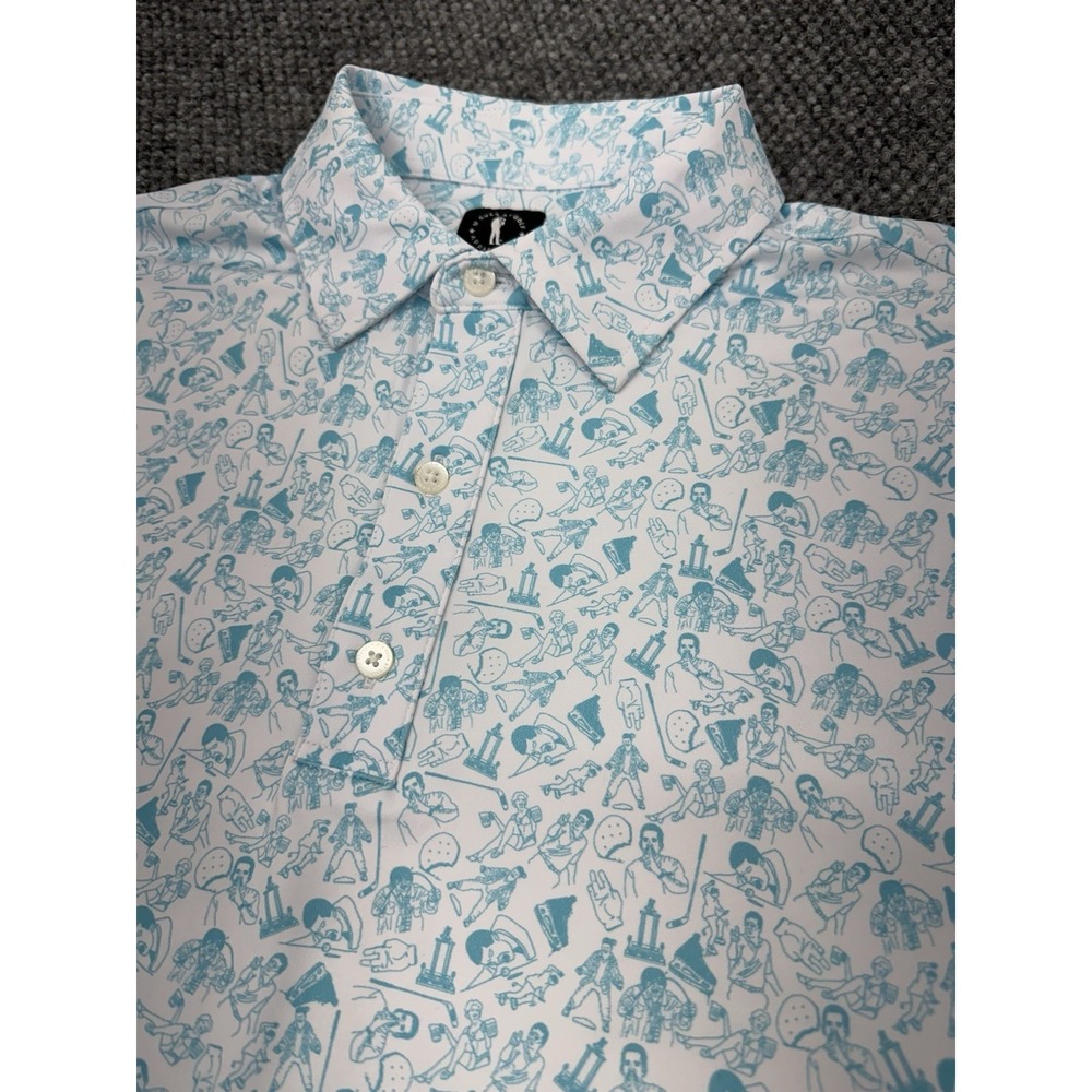 U Suck At Golf Polo Shirt Men's Large Happy Gilmore Happy Place Shooter McGavin